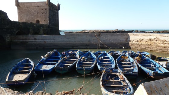 Boats at the pier - Essaouira Boats at the pier - Essaouira